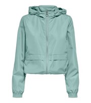 ONLY Mint Green Zip Hooded Jacket